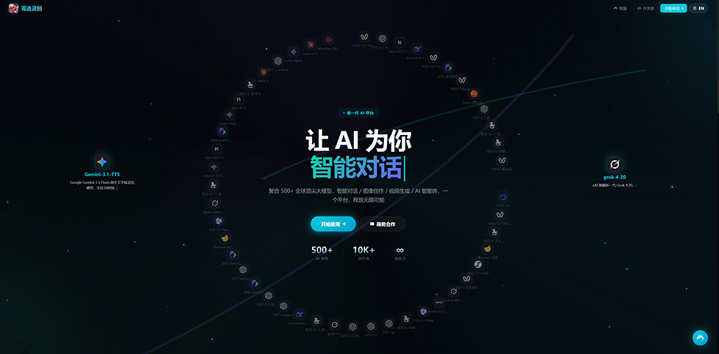 菁选灵创企业定制多模态模型集成平台
